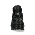 thumbnail image 4 of New Rock WALL285-S2 Unisex Black Leather Gothic Boots, 4 of 8