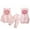 Light Pink, variant on lnmuld Toddler Girls Winter Outfit Set Cozy Long Sleeve Bear Ear Top Pants Vest Three Piece Clothing Ensemble for Cold Weather Solid Color Size:3-4 Years