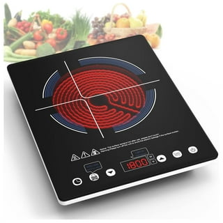 MONIPA 8 Gear Firepower 110V 2200W Portable Double Induction Cooktop,  Electric Dual Burner Digital Display