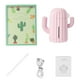 thumbnail image 1 of Mini humidificador 340 ml USB difusor de aire recargable humidificador de niebla de decoración de cactus ajustable, rosa Inevent HA004015-02, 1 of 6