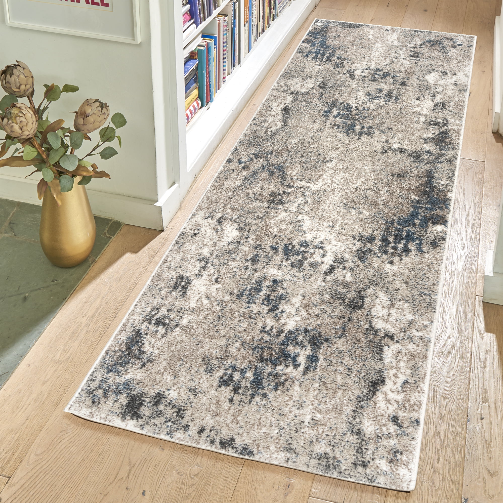 Gertmenian Heirloom Huma Modern Abstract Beige Indoor Area Rug, 2x8 Runner