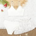 thumbnail image 2 of MuXiKeJi Clothes Girls Tankini Swimsuit Double-Layer Bathing Suit Floral&Tropical Print Swimwear Two Piece Girls Swimsuits Size 6-14, 2 of 8