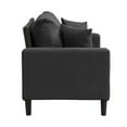 thumbnail image 2 of 57 " High Resilience Loveseat Sofa,Wooden Frame 2 Seat Sofa,Comfy,Small Space Saving Modern Upholstered Sofa,Living Room Bedroom Apartment Small Space,Dark Gray,Dark Gray Corduroy Furniture Primary, 2 of 2