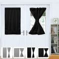 thumbnail image 1 of POINTERTECK 2 Pcs Rideaux de Porte Polyester Occultants Rideau de Fenêtre avec Embrasse Assombrissant Draperies de Porte Fenêtre Rideau de Porte, 1 of 7