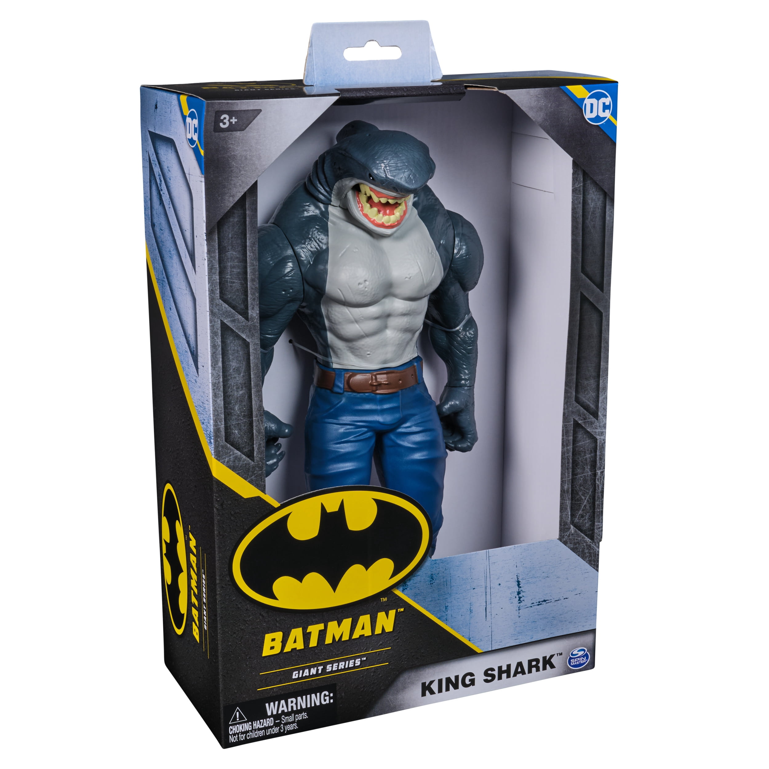 DC Comics, Batman Giant Series King Shark Action Figure, 12-inch Super Hero Collectible Kids Toys for Boys and Girls Ages 3+