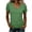Green,#049, variant on Womens Short Sleeve T Shirts V Neck Tops Summer Trendy Comfy Casual Basic Tee Shirt,XL