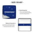 thumbnail image 5 of Kdxio Christmas Fir Tree Print Tissue Box Cover,Square Decorative PU Leather Facial Paper Case Organizer Holder Dispenser for Bathroom,Night Stands,Desk,Car 5.2''X5.2''X5.2'', 5 of 8