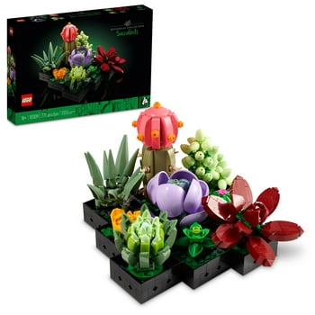 LEGO Icons Succulents 10309 Artificial s Set for Adults, Home Dcor, Birthday and Mother's Day Gift, Creative Housewarming Gifts, Botanical Collection