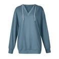 thumbnail image 5 of BLVB Oversized Sweatshirts for Women Long Sleeve V Neck Solid Color Hoodies Tops Loose Fall Outfits Pullover, 5 of 6