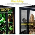 thumbnail image 7 of NEPTONION 48 Gallon Professional Glass Terrarium 36"x18"x18" Reptile Tank with Heat Resistant Aluminum Alloy Frame, Dual Front Swinging Doors for No Jam, 7 of 7