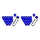 thumbnail image 4 of Sidaley Paquete de 20 tapas de tuercas de rueda de coche tapa de tornillo de buje 17-21mm llantas plateadas azul 17mm chapado azul 19 mm 2piezas, 4 of 6