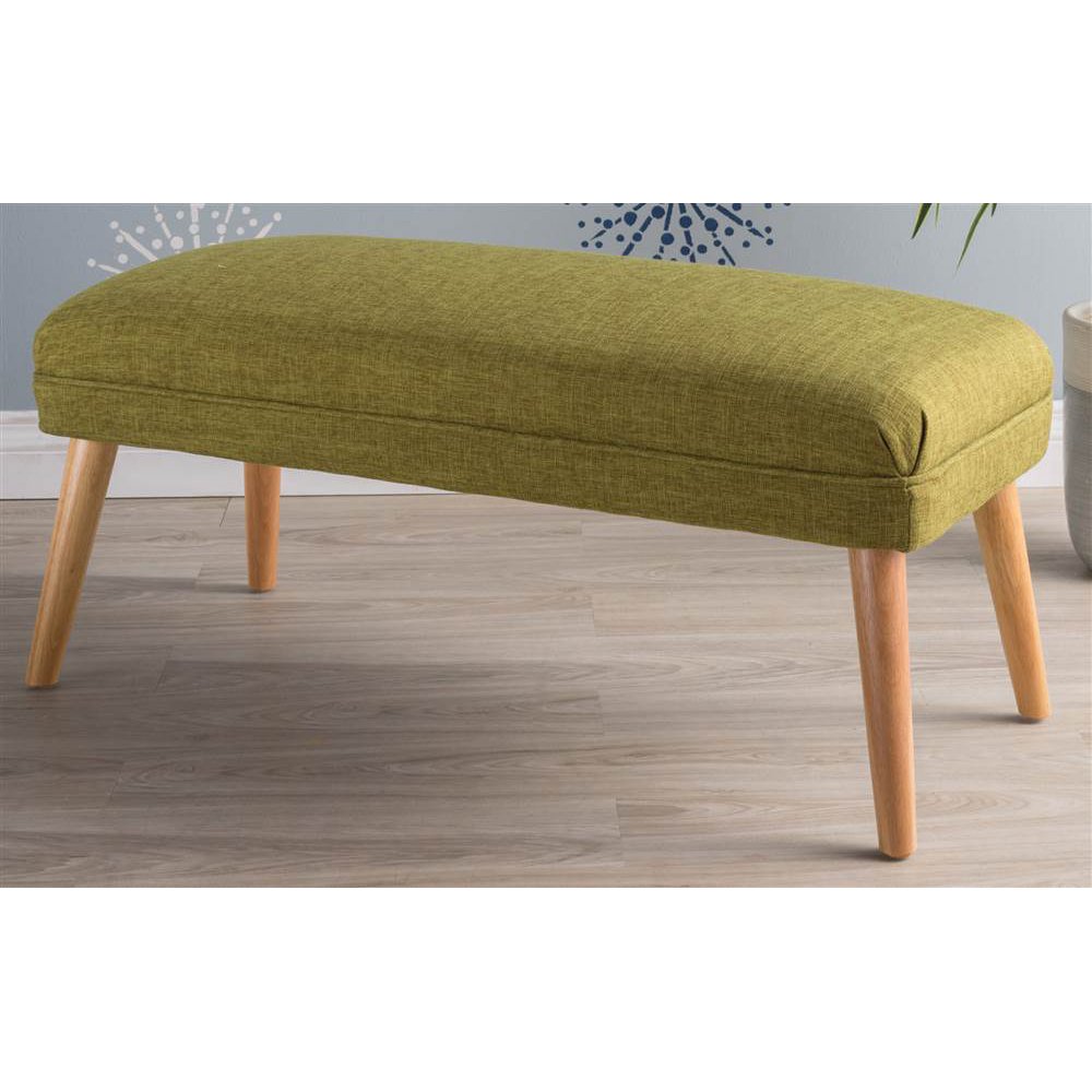 Contemporary Rectangular Ottoman in Green