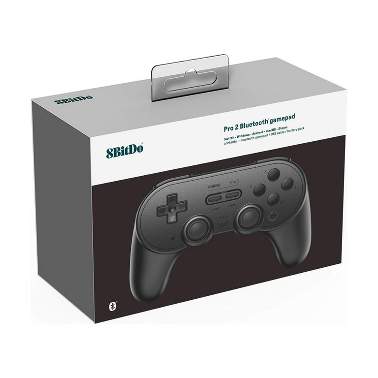  8BitDo Pro 2 Bluetooth Controller for Switch, PC, Android,  Steam Deck, Gaming Controller for iPhone, iPad, macOS and Apple TV (Gray  Edition) : Videojuegos