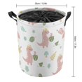 thumbnail image 2 of ANYWAY.GO Waterproof Foldable Laundry Hamper Childish Pattern Pastel Pink Dirty Clothes Laundry Baske 44x35cm, 2 of 7