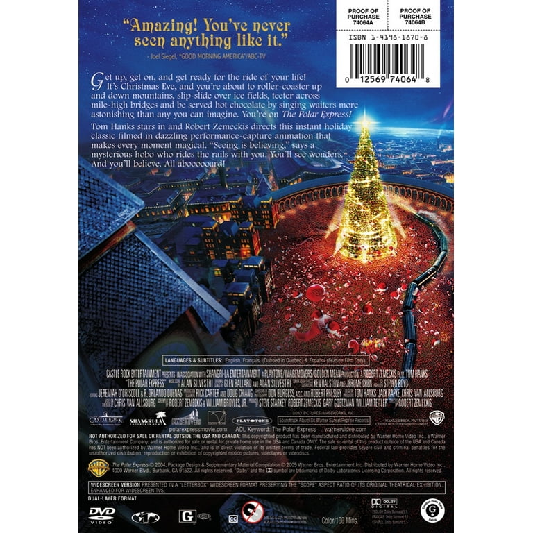 The Polar Express (DVD), Warner Home Video, Kids & Family 