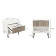 thumbnail image 3 of DUMBO 1.0 Nightstand from Engineered Wood in Off White and Rustic Grey- Set of 2, 3 of 11