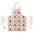 thumbnail image 2 of Autumn Fall Leaves Pattern Apron-Garden Aprons for Women with Pockets-Cotton Linen Waterproof Kitchen Cooking Gardening Aprons Adjustable for Kitchen,Cooking,BBQ and Salon 33"x27", 2 of 7