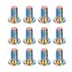 thumbnail image 4 of Juego de 12 piezas con tornillos T25, accesorios de ciclismo en colores vibrantes, rotores de freno de disco de acero resistentes para bicicletas, 4 of 8