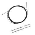 thumbnail image 2 of unbranded 2Ud Cable De Para Con Núcleo De Inoxidable Color Negro Para Delanteros Y Traseros, 2 of 8