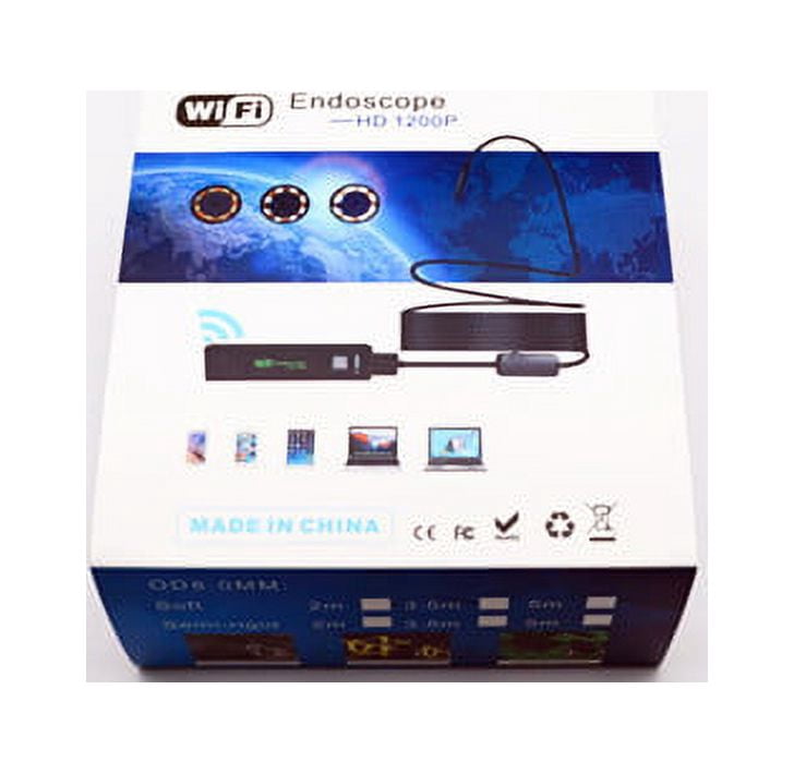 Near focus 1200P ultra-clear endoscope Apple Android IOS wifi mobile phone endoscope 8mm wireless endoscope (10m)