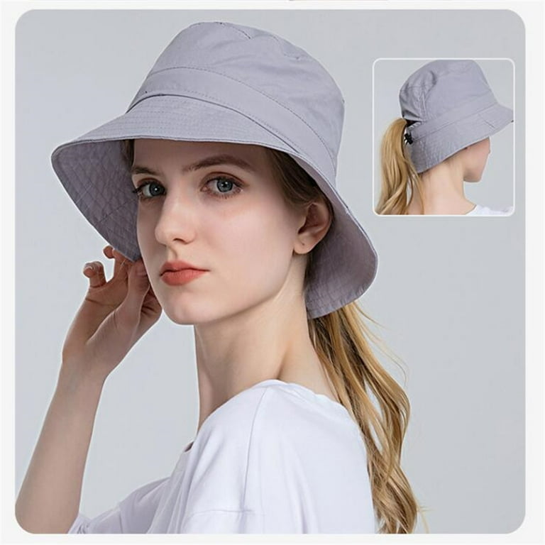 CN Waterproof Bucket Hat for Women Men Rain Hat UPF 50+ Wide Brim Boonie Sun Hat Foldable Summer-Dark Green, Adult Unisex, Size: One Size