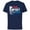 Navy, variant on Mickey Mouse Summer Surfing Find the Perfect Wave- Short Sleeve Cotton T-Shirt for Adults - Customized-Navy