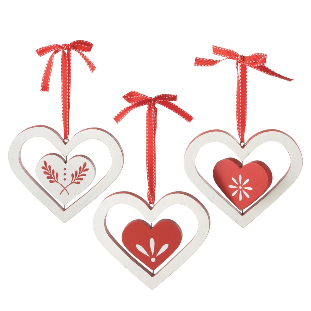 Ganz Beautiful Love and Blessings Home Decor Double Heart Ornament ~ The Heart of a Home is Love
