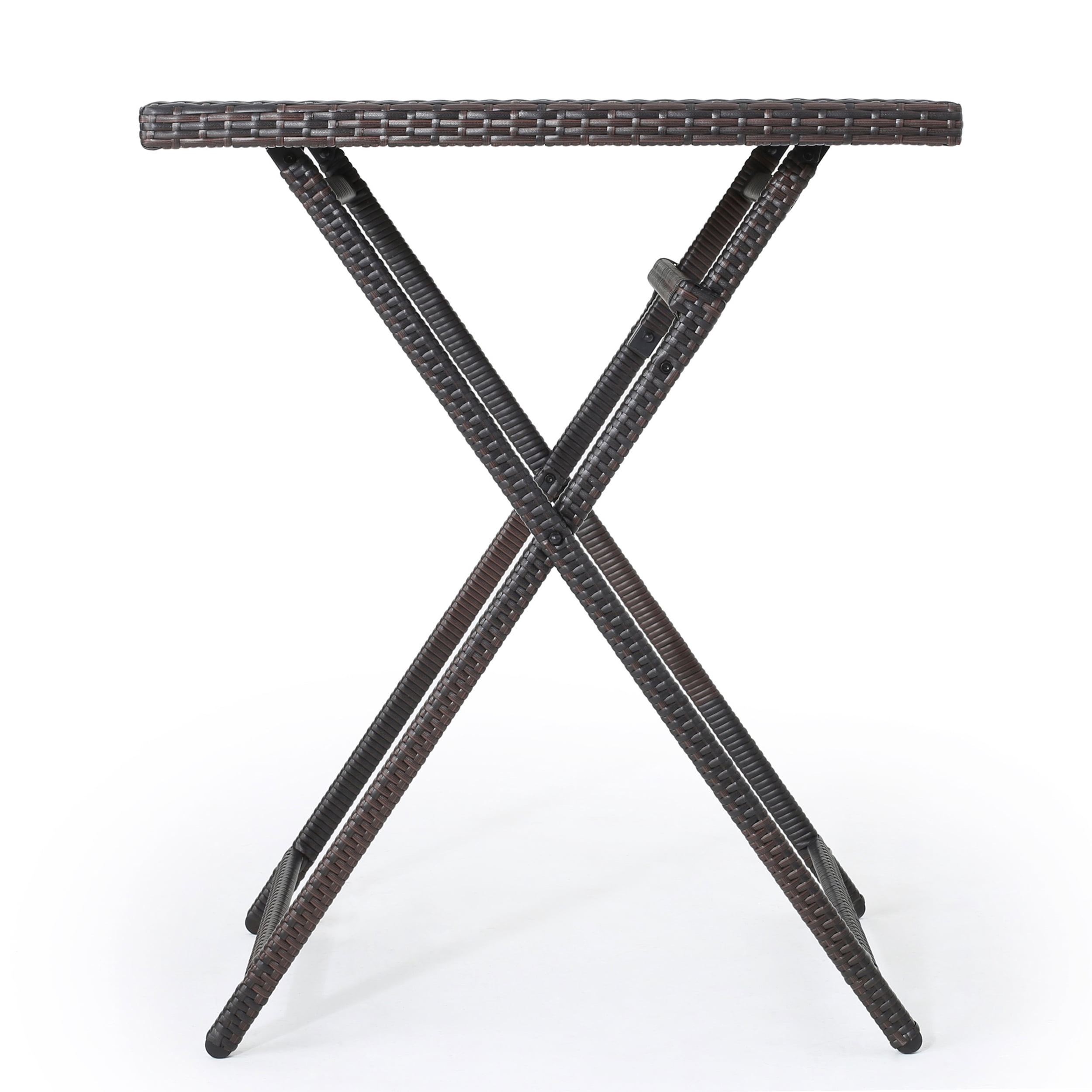 Baron Outdoor Wicker Bar Table, Multibrown