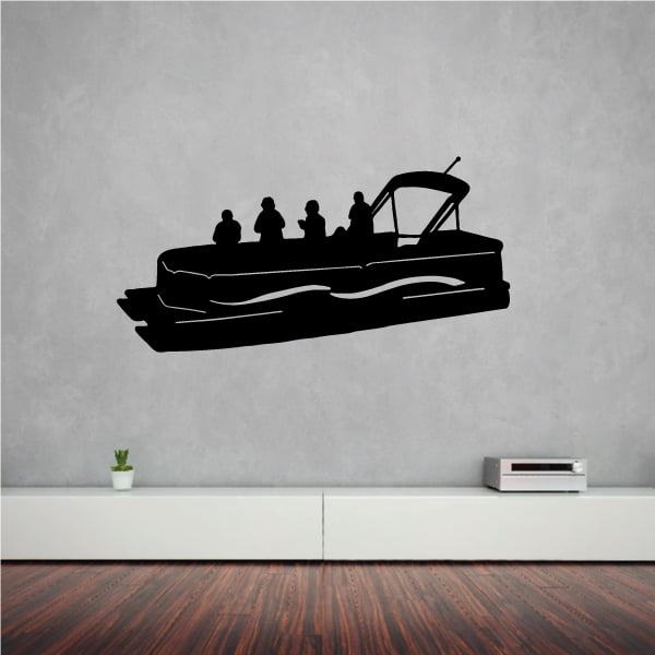 Pontoon Boat Decal 36 Inches