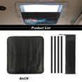 thumbnail image 6 of XYZCANDO American Flag RV Window Shade Eagle Camper Window Cover RV Skylight Cover Blackout Window Cover Sunproof UV Rays Protection Camper Trailer Fan Vent Cover RV Vent Covers for Roof Black, 6 of 7