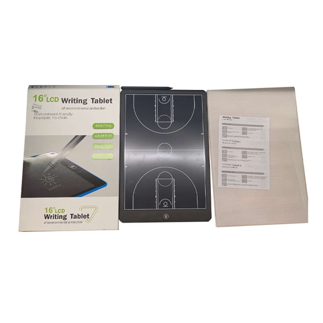Tablero De Entrenamiento De Baloncesto LCD Electrónico De 16 Pulgadas, Tablero Marcador De Estrategia Digital Portátil Con Bolígrafo, Para Juegos De Baloncesto