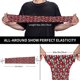 thumbnail image 3 of Fotbe Red Floral Mangas para Brazos con Protección Solar UV- Cubrebrazos para Tatuajes – Mangas Deportivas Refrigerantes UPF 50 para Hombre y Mujer, 3 of 7