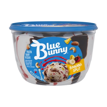 Blue Bunny Banana Split Premium Frozen Dessert, 46 fl oz