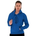 thumbnail image 4 of Dual Whales Compass Spirit Animal Hoodie Sweatshirt Women Men Brisco Brands X, 4 of 6