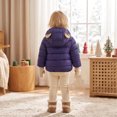 thumbnail image 5 of Abcomgle Toddler Girl Winter Coat 4t Cute Bear Ears Hooded Puffer Jacket Kids Lightweight Puffer Padded Winter Jacket for Toddler Boys Winter Warm Winter Coats for Boys, 5 of 6
