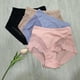 thumbnail image 5 of Ropa interior sexy de cintura media de talla grande para mujer, de malla semitranslúcida, hueca, para levantar la cadera y el abdomen, de algodón, con entrepierna fina, 5 of 5