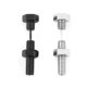 thumbnail image 4 of Pendientes de tuerca Yashi para piercing de acero inoxidable punk rock unisex 1 par azul, 4 of 4