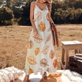 thumbnail image 2 of Autumn Harvest Maple Leaves Thanksgiving Sleeveless Dress for Women Clothing Female Women's Summer Skirt, 2 of 7