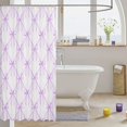 thumbnail image 3 of Manfei Cute Bow Shower Curtain 72Wx72L,Purple Dreamy Bowtie Bathroom Curtain, 3 of 5