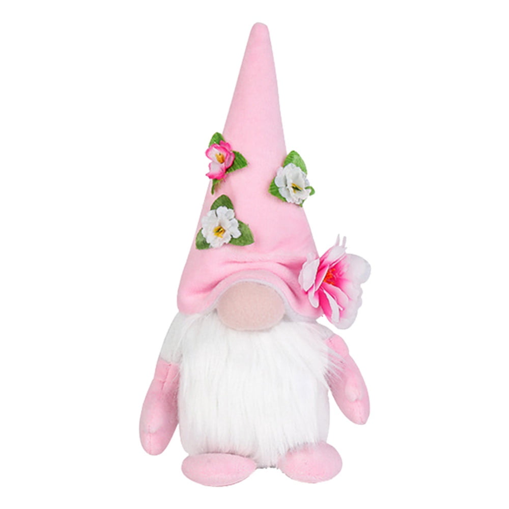 Spring Flowers Gnome Easter Gnomes Gift for Girlfriend Wife Mother Daughter Lover Set Handmade Shelf Sitters Tomte Swedish Gnome Nisse Scandinavian Gnomes Plush Elf Dwarf Home Decoration Set of 3