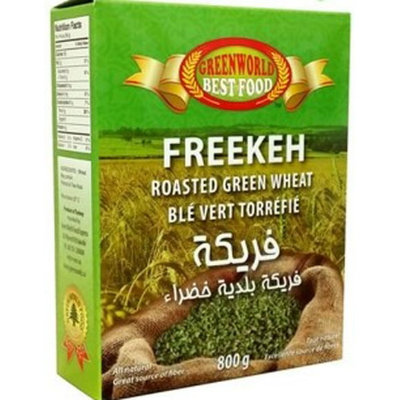 Greenworld Roasted Wheat (Freekeh), 800 g, E-AL PREMIUM GW ROAST GREEN WHEAT