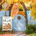 thumbnail image 2 of Happy Fall Y''all Garden Flags for Outside, Maple Leaves Pumpkins Small Seasonal Decor for Harvest Autumn Thanksgiving Holiday Yard Outdoor 12x18 Inch Double Sided, 2 of 6