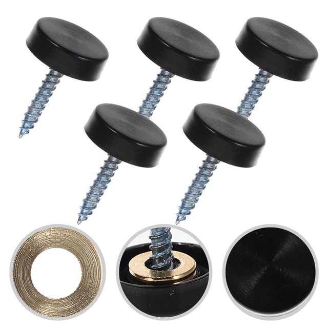 WRISTBIQUE Ensemble Assorti de 5 Ensembles de Vis Autotaraudeuses pour la Maison en Acier Inoxydable Noir