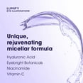 thumbnail image 5 of LUMIFY Eye Illuminations Cleansing Water & Eye Makeup Remover, 3-in-1 Micellar Water Contains Hyaluronic Acid, Vitamin C & Niacinamide, Clinically Proven & Hypoallergenic, Contact Lens & Las - 4 Pack, 5 of 9