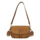 thumbnail image 1 of Bolso El Brazo Cuero Abrasivo Vintage Con Bandolera Estampada S (Marrón), 1 of 9