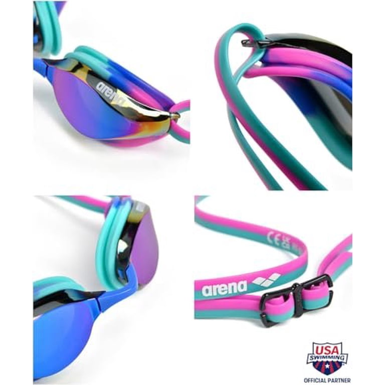 Arena Unisex Python Racing Swim Goggles, Anti-Fog No Leak Max