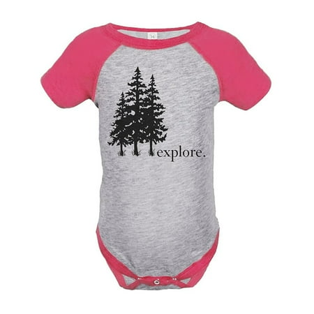 

Custom Party Shop Girl s Explore Outdoors Raglan Onepiece