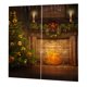 thumbnail image 1 of Cortina de de del velo de de la ventana del tema de la Navidad 14 14 Sunnimix Cortina de Navidad, 1 of 5