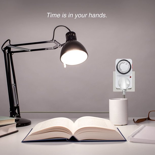 Interruptor de enchufe con temporizador mecánico programable de 24 horas, toma de temporizador de interior con enchufe del Reino Unido de ahorro de energía para luces, lámparas y electrodomésticos ZefeiWu 8390611227968