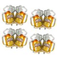 thumbnail image 1 of Juego de 8 globos en forma de jarra de cerveza con papel de aluminio para fiestas temáticas relacionadas con la cerveza, 1 of 1